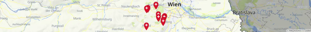 Kartenansicht für Apotheken-Notdienste in der Nähe von Wienerwald (Mödling, Niederösterreich)